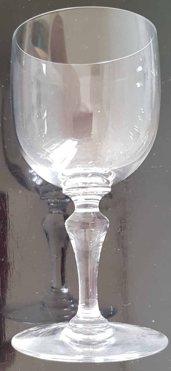 Lot 10 Verres Cristal Baccarat Mod. Normandie  H 13  Cm-photo-3