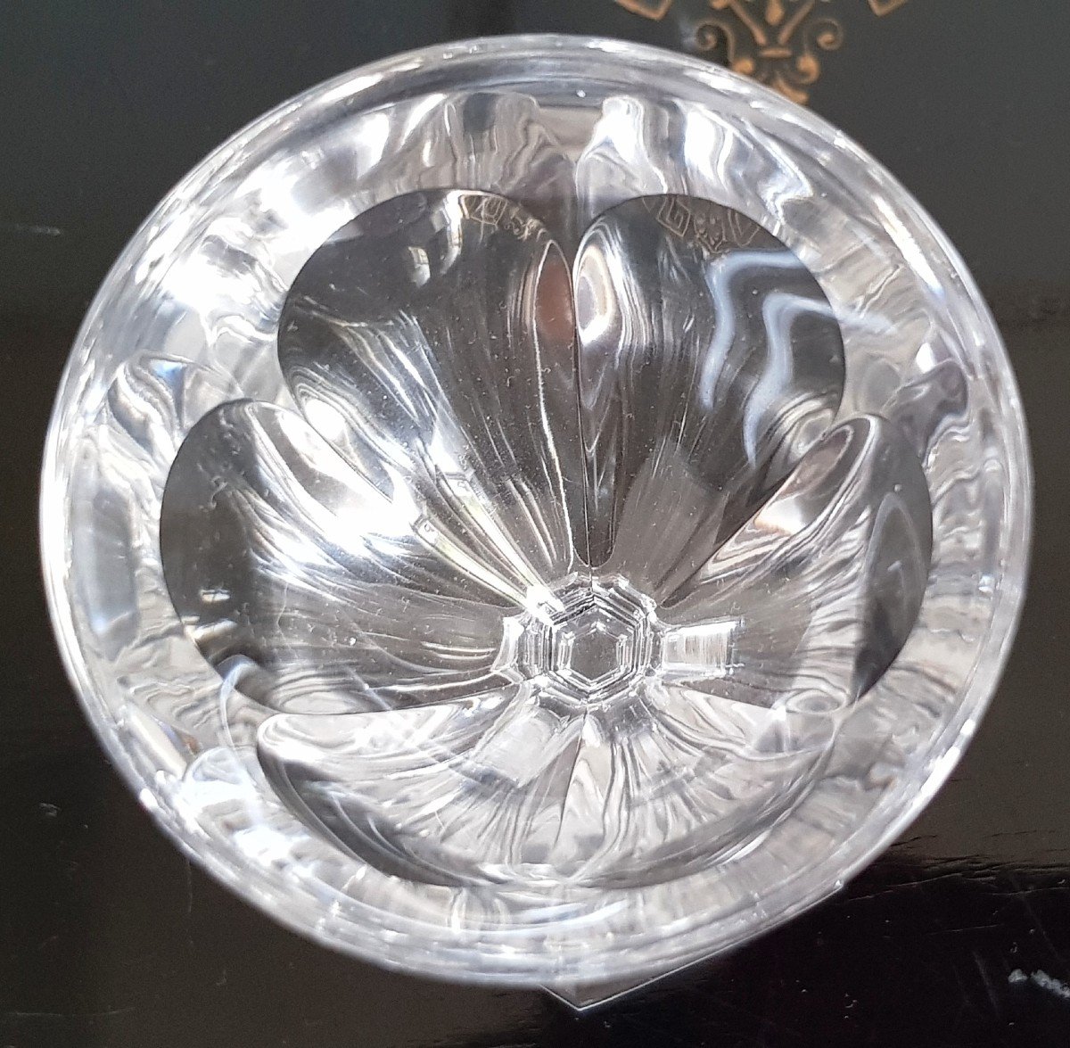 10 Verres Anciens Cristal Taillé Modèle Harcourt H 12 Cm-photo-4