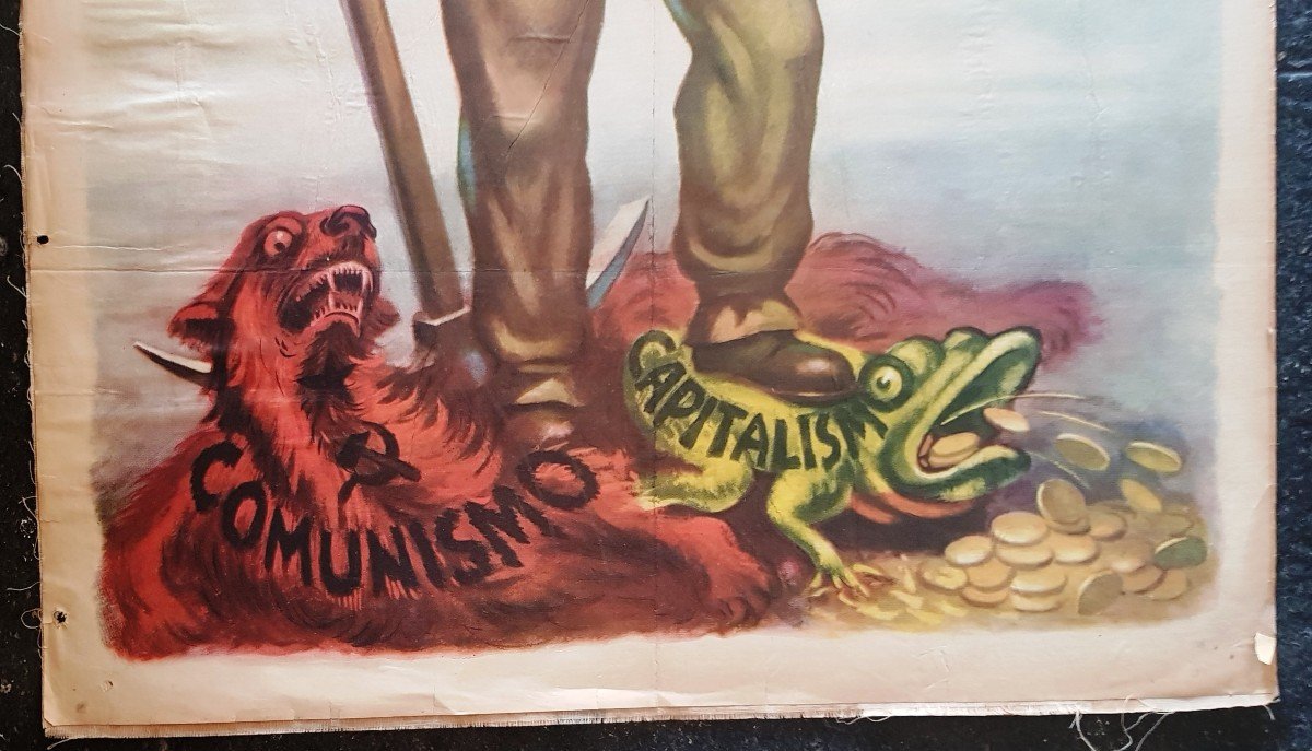 Deux Affiches 70x96 Cm Propagande électorale Comités Civiques Italie Avril 1948-photo-2
