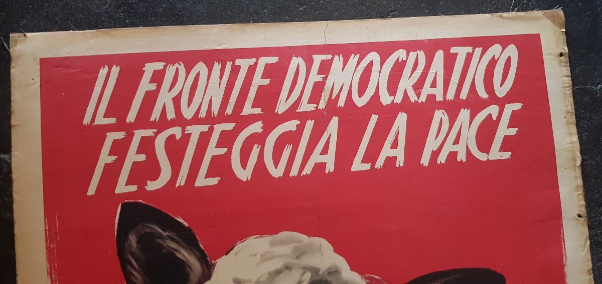 Deux Affiches 70x96 Cm Propagande électorale Comités Civiques Italie Avril 1948-photo-5