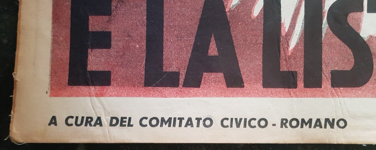 Deux Affiches Propagande électorale Anticomuniste Italie élection mai 1952-photo-1