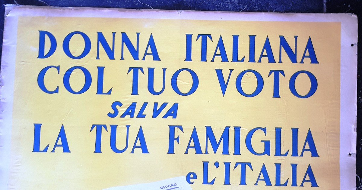 Deux Affiches Propagande électorale Anticomuniste Et Antisocialiste Italie élection mai 1953-photo-1