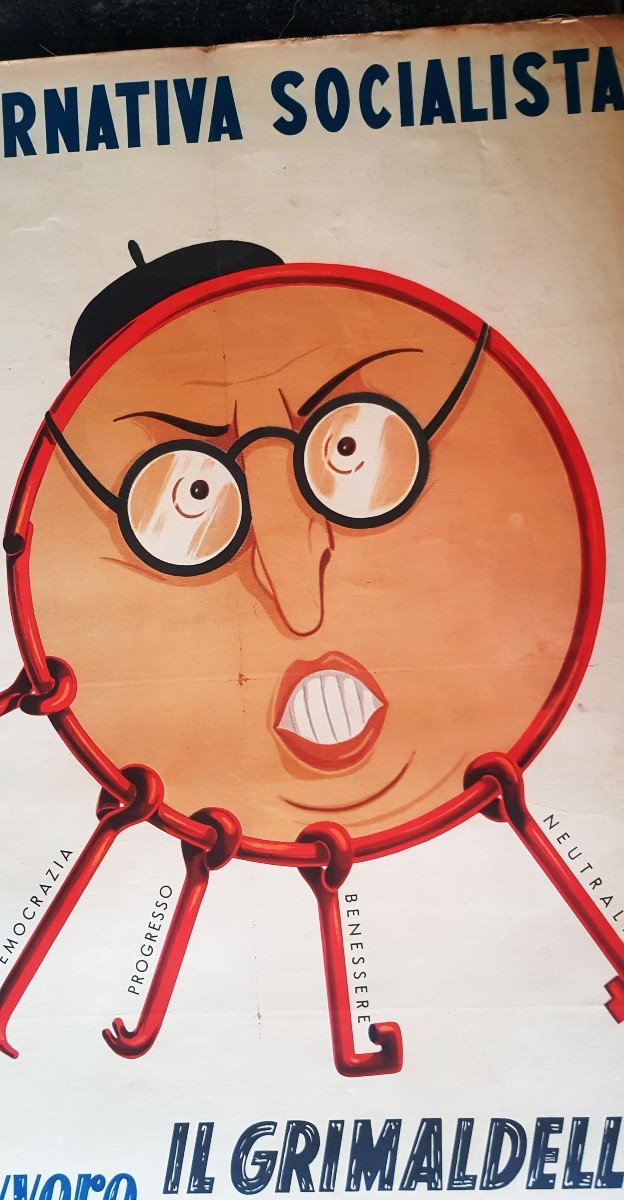Deux Affiches Propagande électorale Anticomuniste Et Antisocialiste Italie élection mai 1953-photo-3