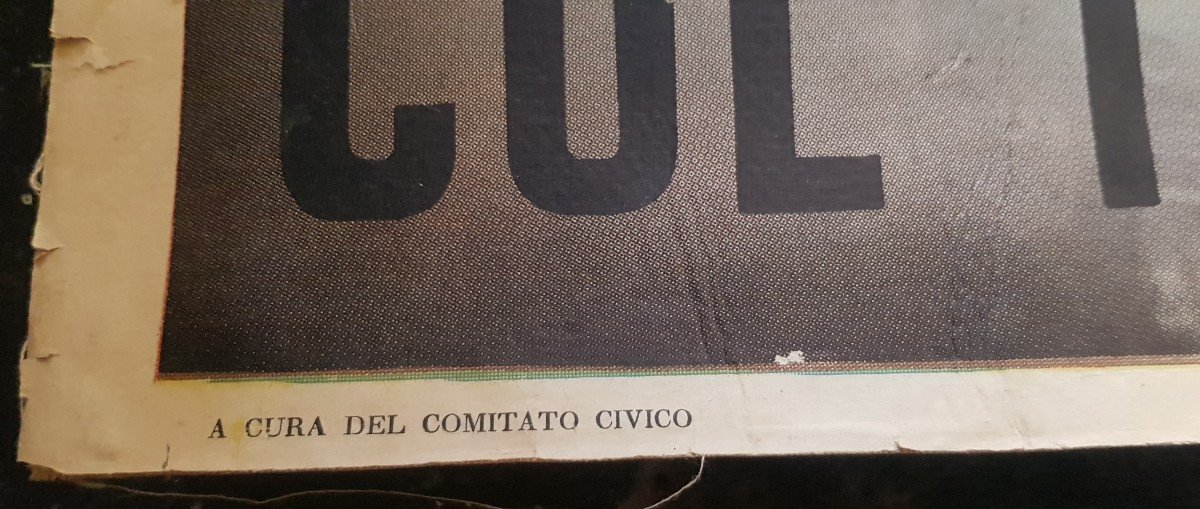 Deux Affiches Propagande électorale Anticomuniste Italie Sicile Juin 1955-photo-2