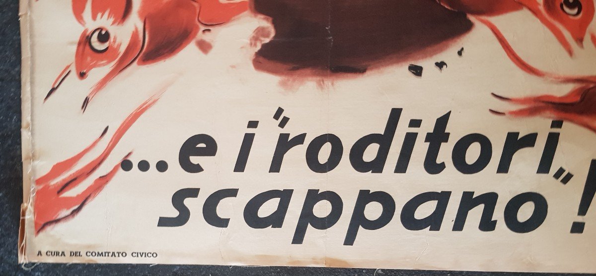 2 Affiches 70x96 Cm Spes Italie Propagande électorale 18 Avril 1948-photo-5
