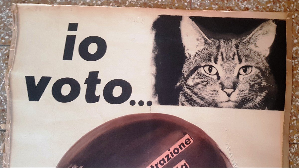 2 Affiches 70x96 Cm Spes Italie Propagande électorale 18 Avril 1948-photo-7
