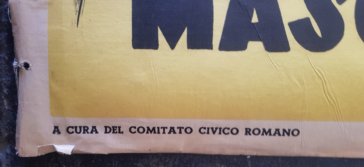 2 Affiches De Propagande électorale Anticommuniste De l'Italie Des Années 1950-photo-3