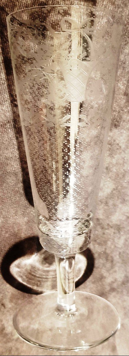 Lot De 6 Flutes à Champagne Cristal Rosenthal Design Ron Winblad-photo-2