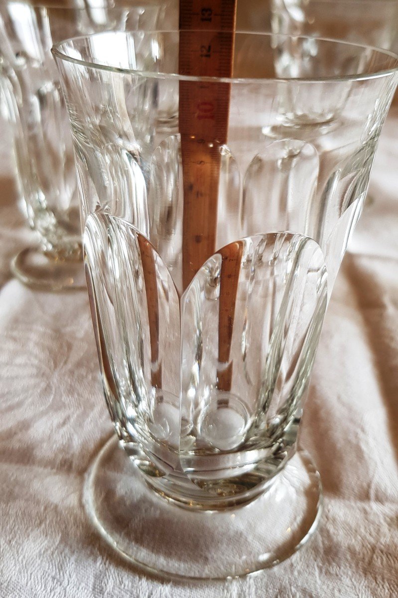  Serie 6 Verres Anciens En Cristal Moser -photo-2