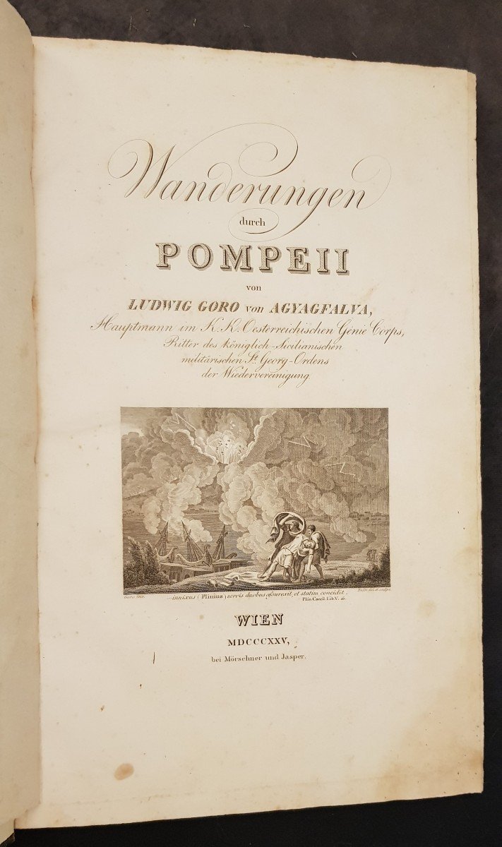 L. Goro Von Agyagfalva -wanderung Durch Pompeii - Wien 1825 - Passeggiate a Pompei