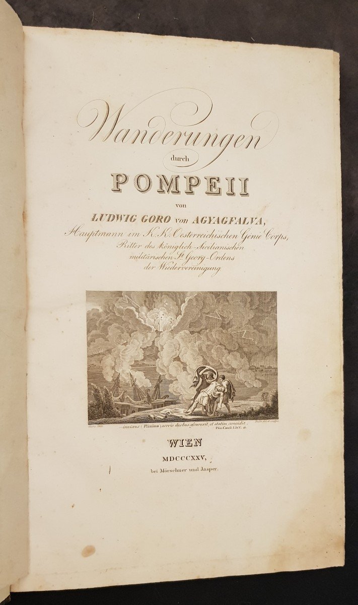 L. Goro Von Agyagfalva -wanderung Durch Pompeii - Wien 1825 - Passeggiate a Pompei