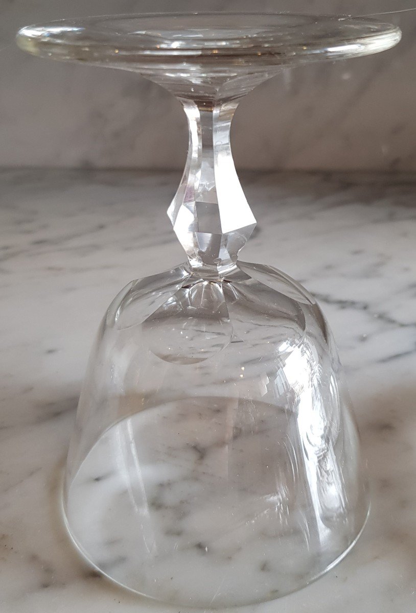 Petite Potiche Ancienne Avec Cuillère En Cristal Taillé H 21 Cm-photo-4