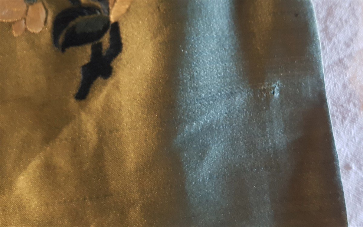 corsia antico ricamo cinese su seta 35 x 112 cm-photo-6