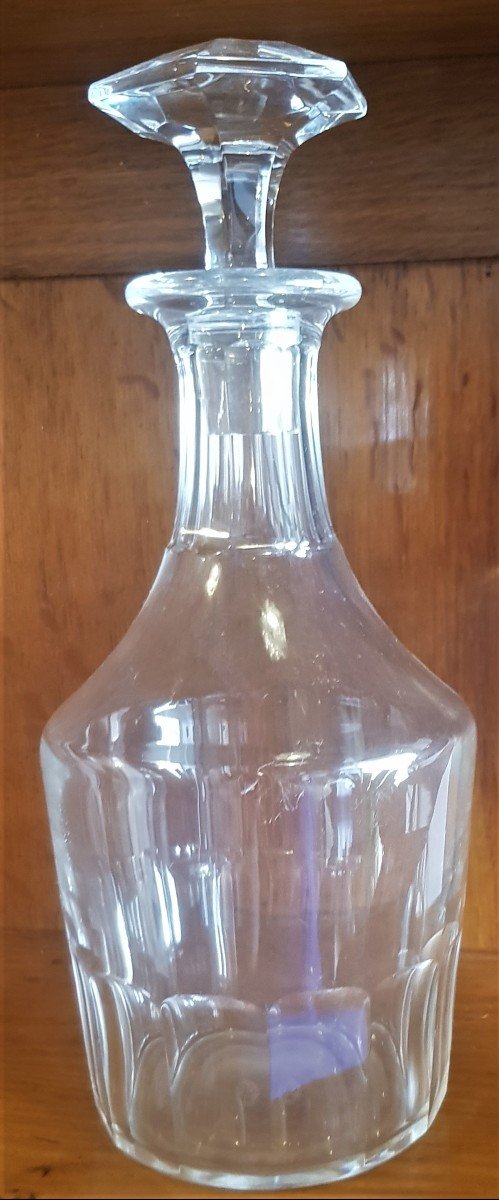 Bottiglia da vino antica decanter modello Caton firmata Baccarat h 26 cm