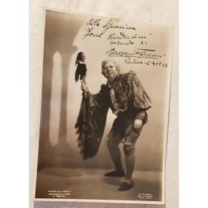 Dedica e autografo manoscritto di Benvenuto Franci su foto di scena di Rigoletto 1933