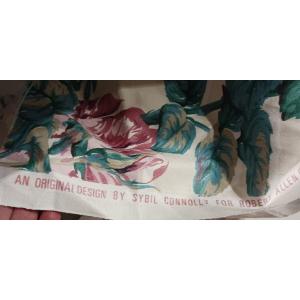 Grande metratura di tessuto per arredamento vintage design   Sybil Connolly per Robert Allen