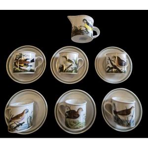 Vecchio servizio da caffè Portmeirion 1978 Birds of Britain E. Donovan