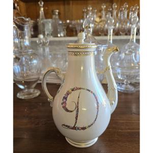 Antica caffettiera in porcellana Ginori Doccia – Fine XVIII secolo