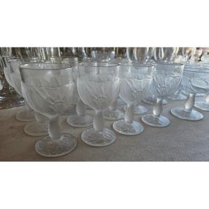 Insieme di 12 calici da vino Taitù Milano anni '70