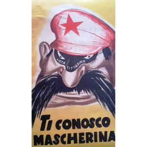 2 Affiches De Propagande électorale Anticommuniste De l'Italie Des Années 1950