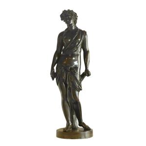 A Large Bronze Figure Of A Bacchante. 19th Century. 