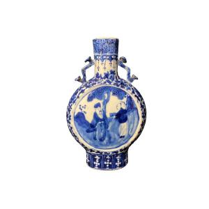 China, Old Porcelain Gourd Vase Signature 19th Century