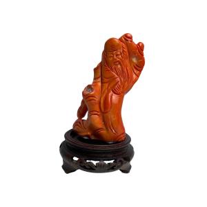 China Red Coral Group Shoulao Expertised 20th Century