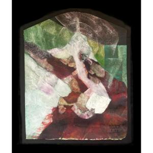 Juliette Rousseff, Oil On Canvas, The Reader, Signed And Dated, 20th Century 