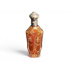 Antique Napoleon III Crystal And Vermeil Salt Bottle, Late 19th Century