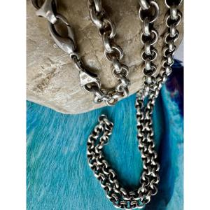 Long Necklace / Sautoir In 925 Sterling Silver – Cardinal Chain