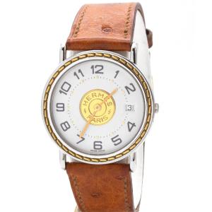 Hermès – Vintage Sellier Watch With Original Papers And Box (1995)