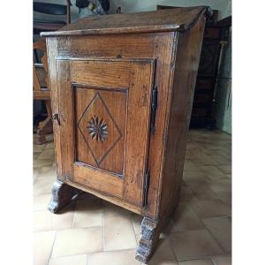 Small Piece Of Swiss Pine Furniture Queyras Hautes-alpes 18th Century