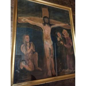 Pastel "the Crucifixion" 20th Century