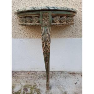 Polychrome Lacquered Wooden Console Table 