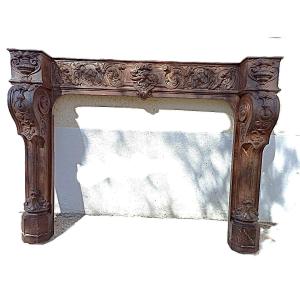 19th Century Cast Iron Fireplace