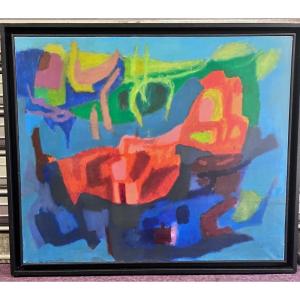 Painting Paul Szasz 1912 - 1970 Hungarian Born In Budapest