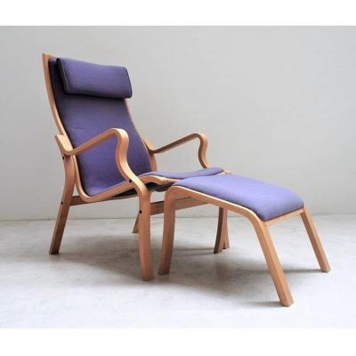 Scandinavian Armchair And Its Ottoman