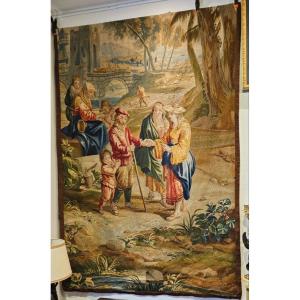 Grande Tapisserie "la Diseuse De Bonne Aventure" Bruxelles XVIII ème