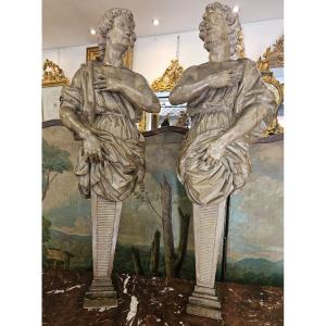 Paire De Termes Epoque Louis XIV XVII ème