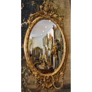 Large Reflecting Mirror Napoleon III Period 19th Century