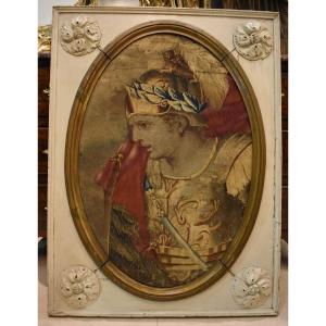 Beauvais Tapestry Medallion "alexander The Great" 18th Century