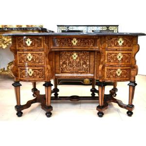 Mazarin Marquetry Desk, Louis XIV Period, 17th Century