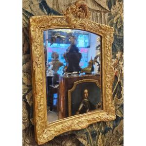 Carved And Gilded Oak Mirror Regency Period Early 18th Century
