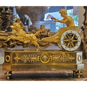 Chariot Clock Empire Period Early 19th Century