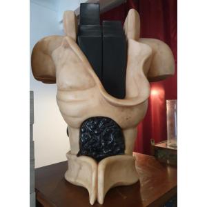 Marble Sculpture Of Claude Cehes "monument N°6