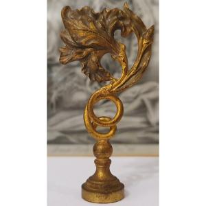 Seal, Wax Seal Stamp With Art Nouveau Floral Decoration