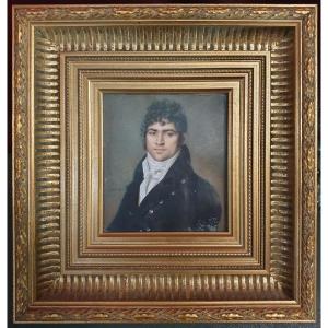 Quality Miniature Of A Man, Early 19th Century, First Empire, Signed Jean Henri Cless