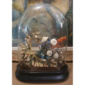 Small Bridal Globe And Its Interior With Crown And Bouquet Of The Bride Napoleon III