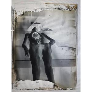 Gelatino Silver Bromide Negative Plate Medical Curiosity - Autopsy Scene