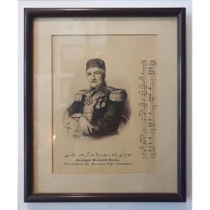 1 Engraving Of Giuseppe Donizetti Pasha And 1 Reproduction Of Gaetano Donizetti